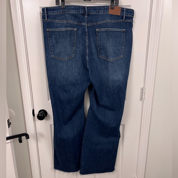 Judy Blue Dark Blue Distressed Flare Jeans - Picture 2 of 6